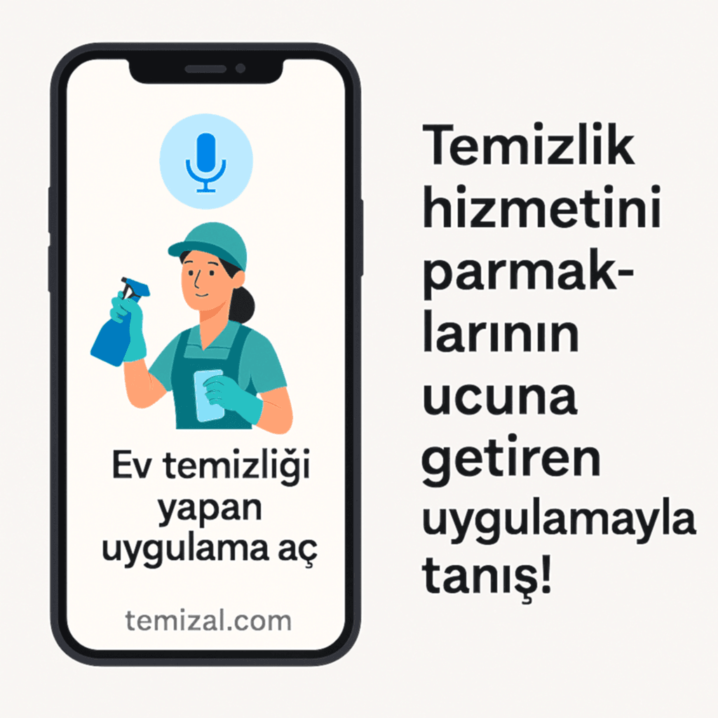 Ev temizliği yapan uygulama aç