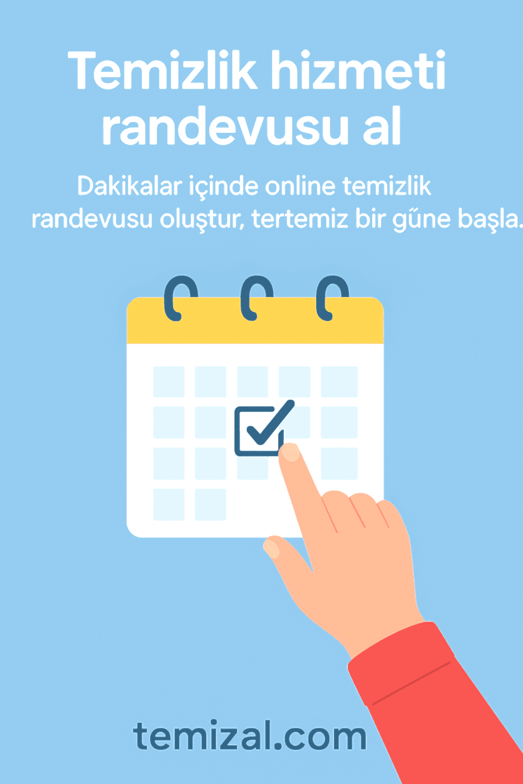 Temizlik hizmeti randevusu al