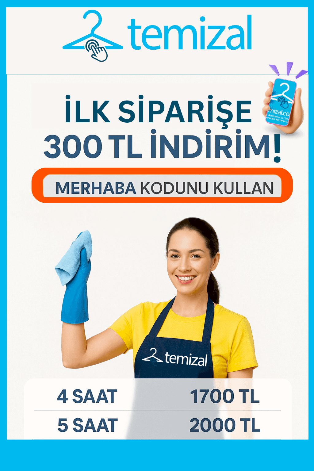 İlk Siparişe 300 TL İndirimli Temizlik Hizmeti! (2025 Güncel Kampanya)