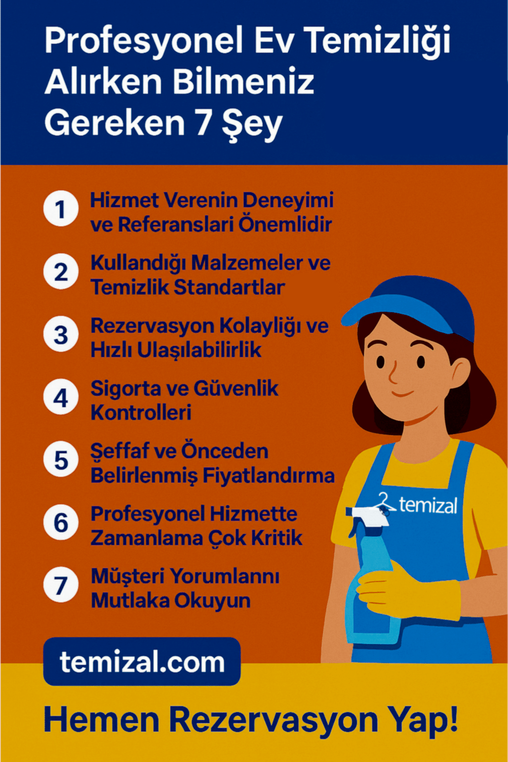  Profesyonel Ev Temizliği Hizmeti Alırken Bilmeniz Gereken 7 Şey