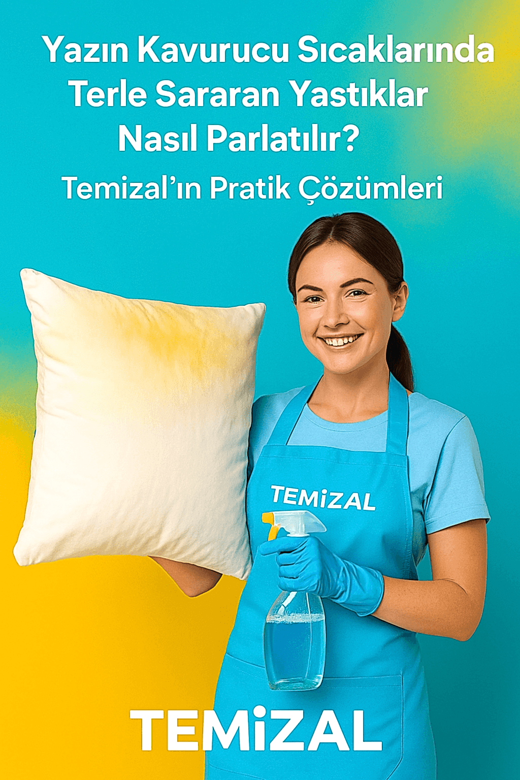 Yazın Kavurucu Sıcaklarında Terle Sararan Yastıklar Nasıl Parlatılır? Temizal’ın Pratik Çözümleri