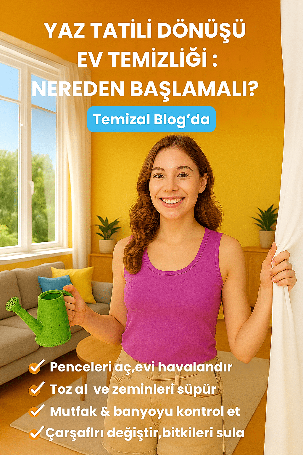 Yaz Tatilinden Döndüğünüzde Ev Temizliği: Nereden Başlamalı?