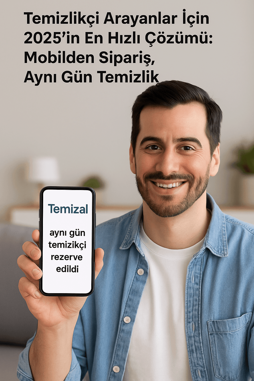 Temizlikçi Arayanlar İçin 2025’in En Hızlı Çözümü: Mobilden Sipariş, Aynı Gün Temizlik