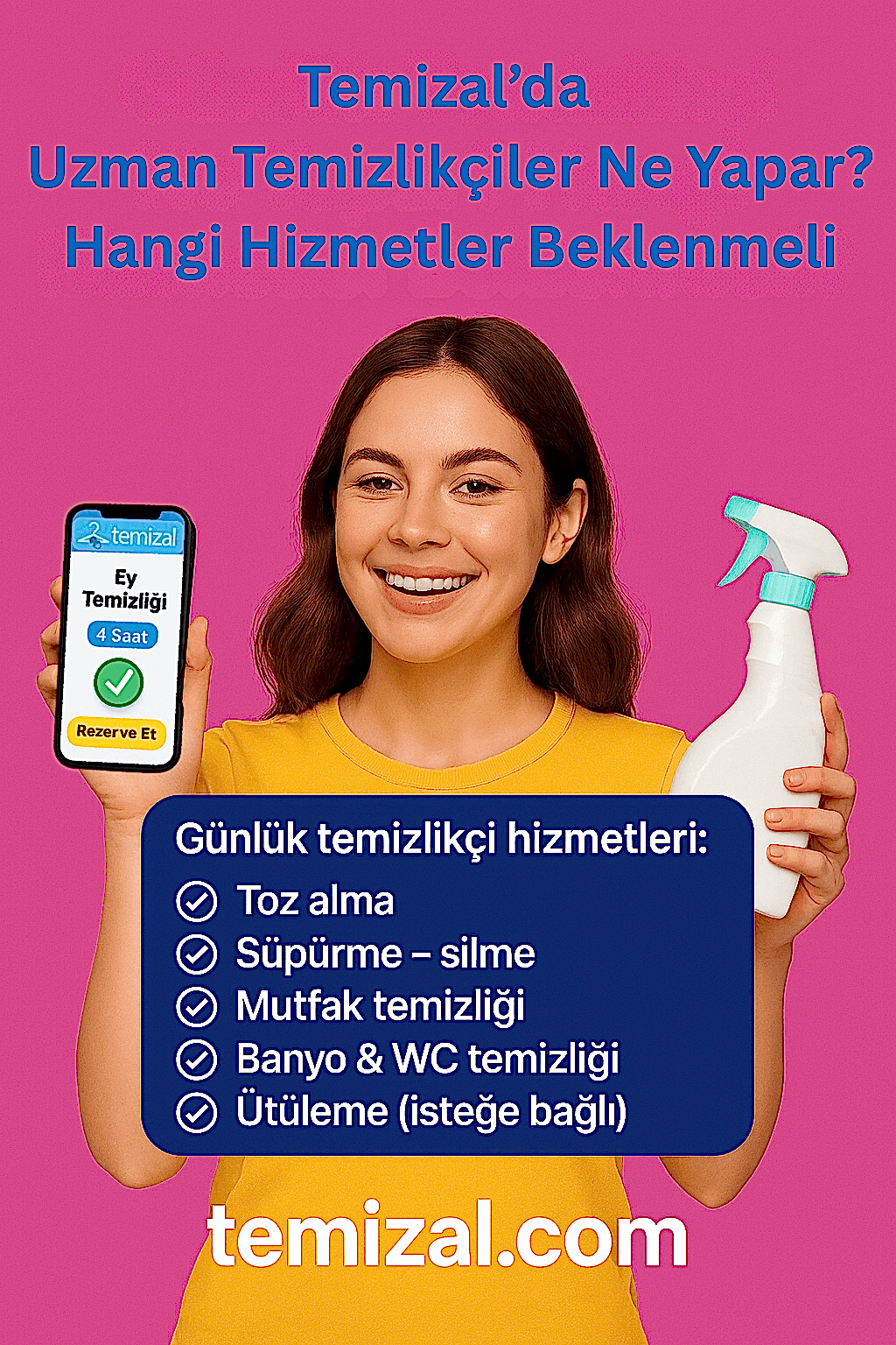 Temizal’da Uzman Temizlikçiler Ne Yapar? Hangi Hizmetler Beklenmeli?