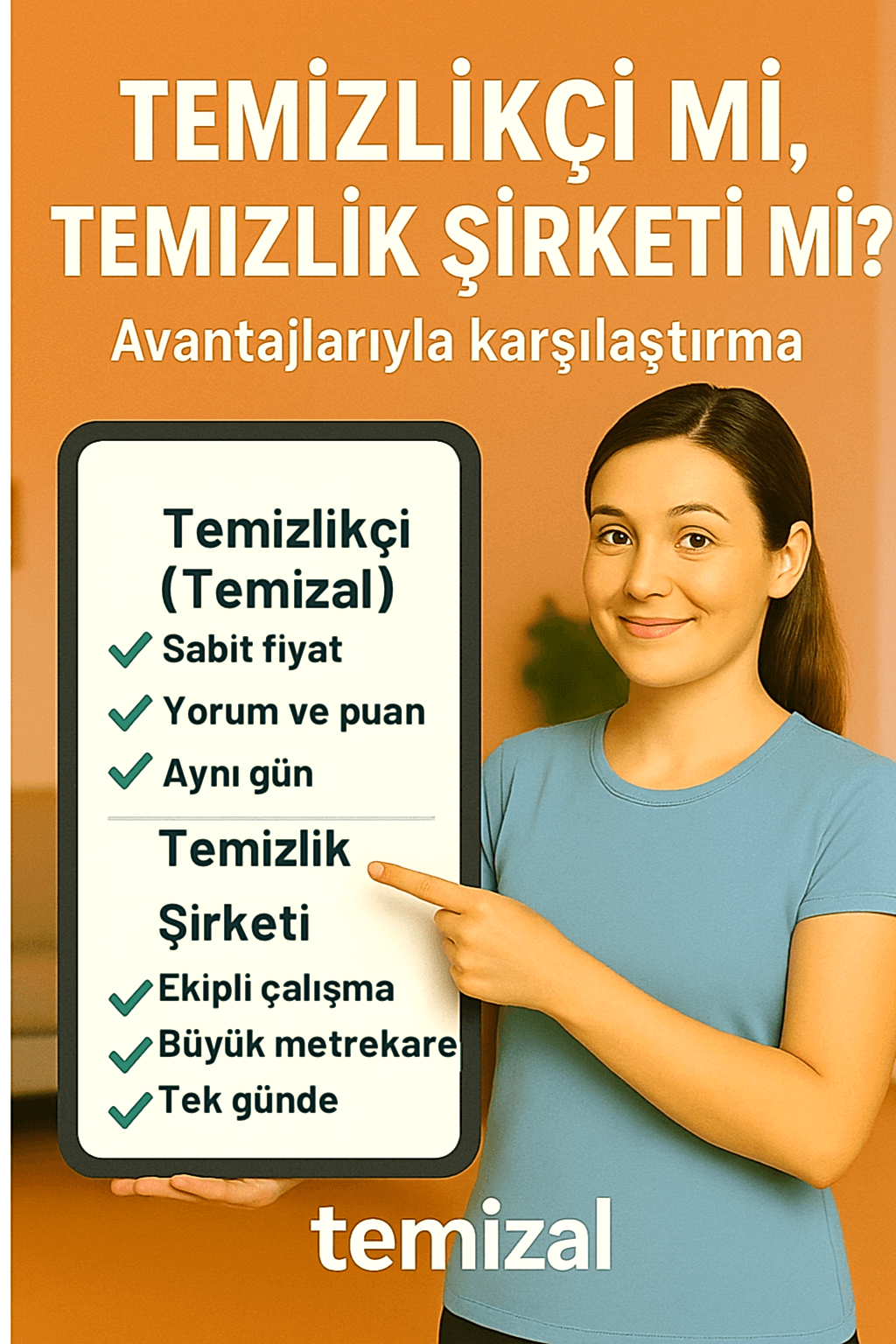 Temizlikçi mi, Temizlik Şirketi mi? Avantajlarıyla Karşılaştırma Tablosu