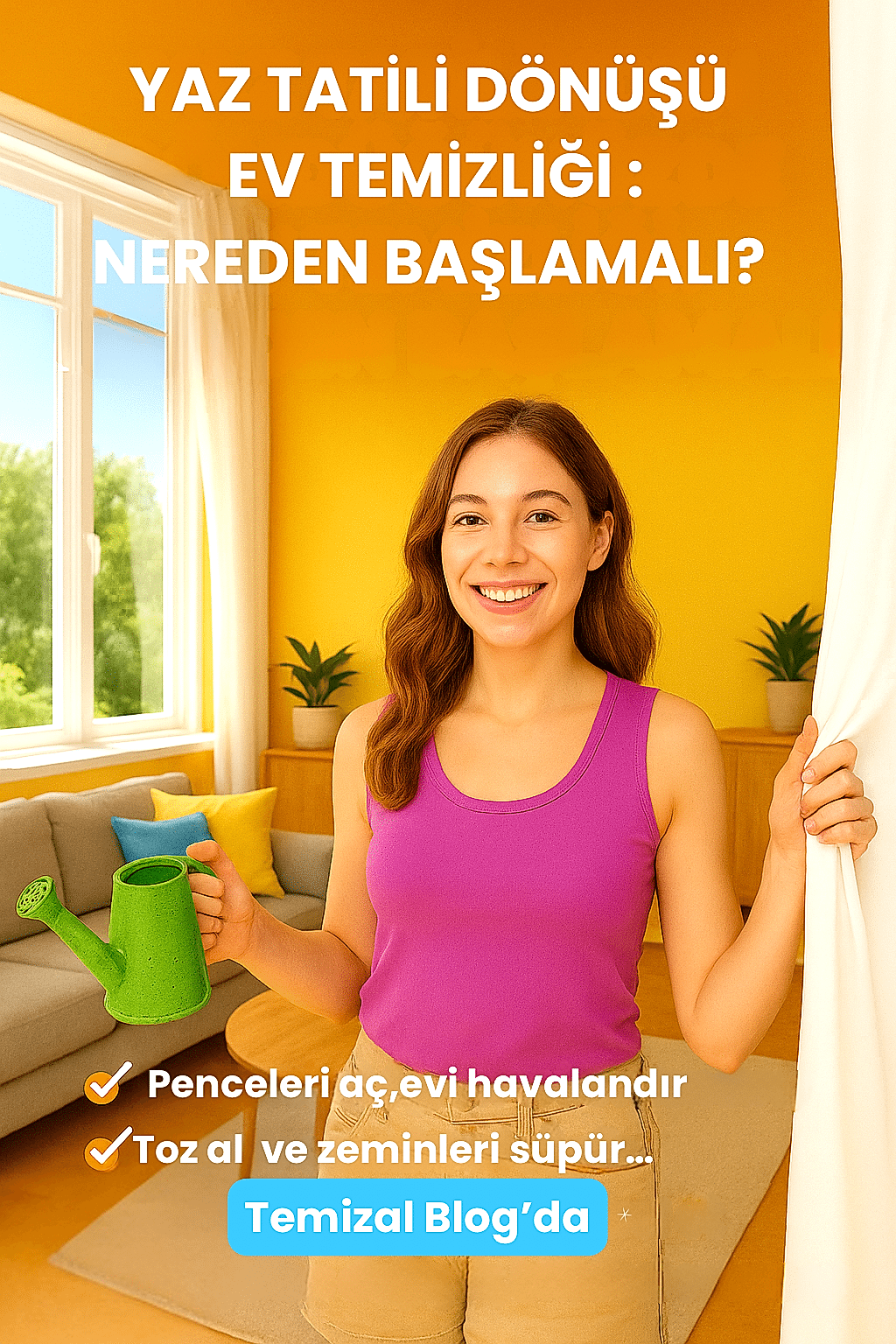 Yaz Tatili Dönüşü Ev Temizliği: Nereden Başlamalı?