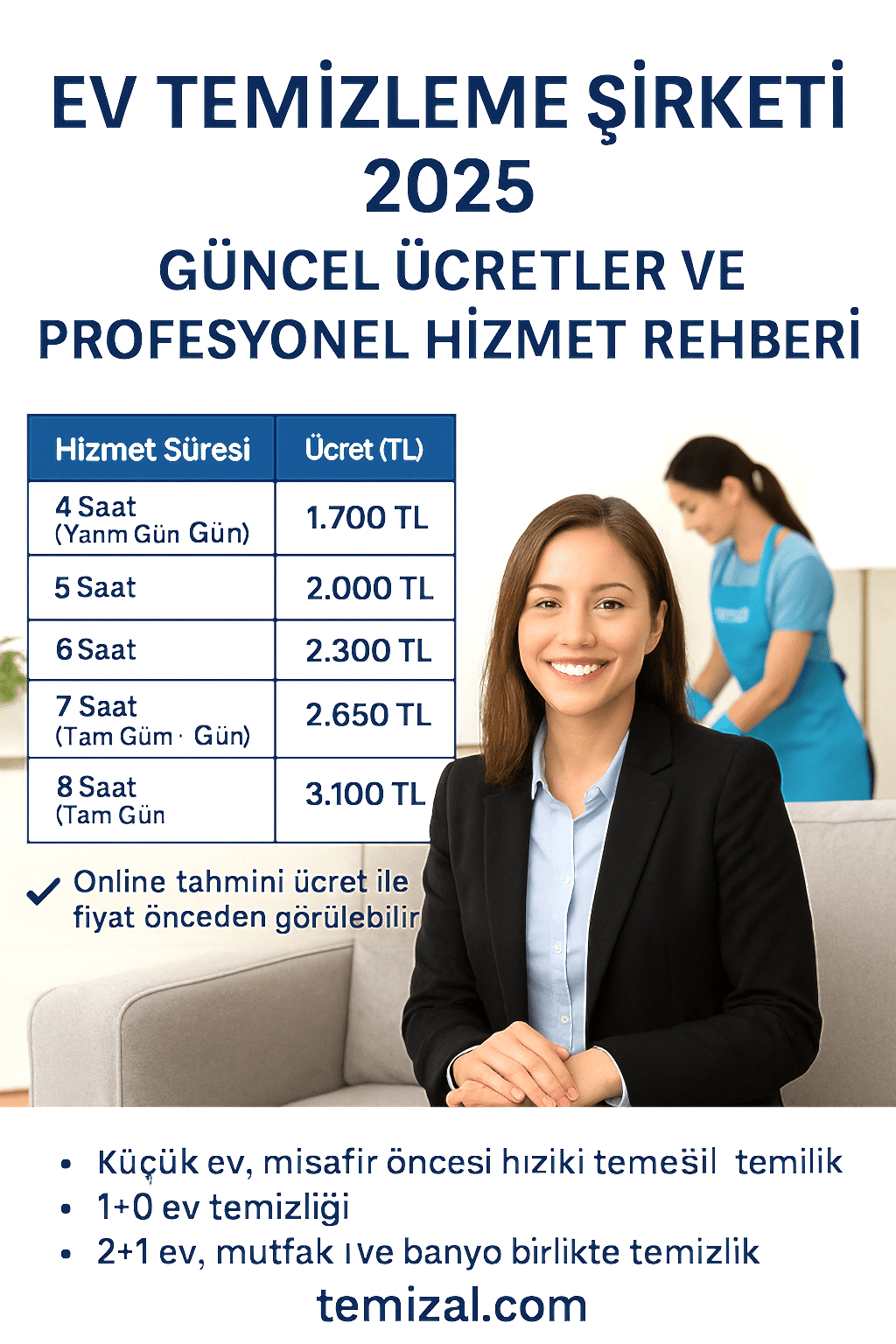 İstanbul Ev Temizleme Şirketi 2025 – Güncel Ücretler ve Profesyonel Hizmet Rehberi